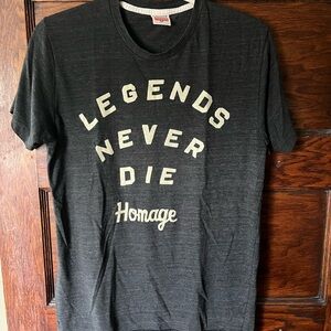 HOMAGE Charcoal Legends Never Die Tee